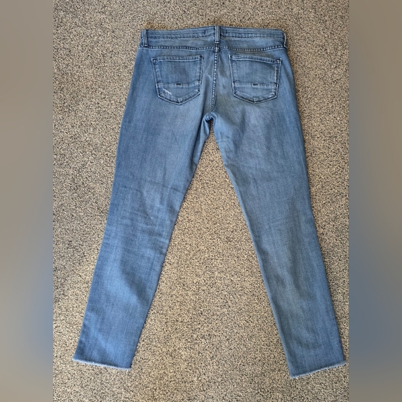 Flying Monkey Low Rise Womens Jeans Size 29 Raw Hem, Distressed - Picture 3 of 8
